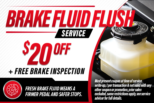 $20 Off Brake Fluid Flush + Free Brake Inspection